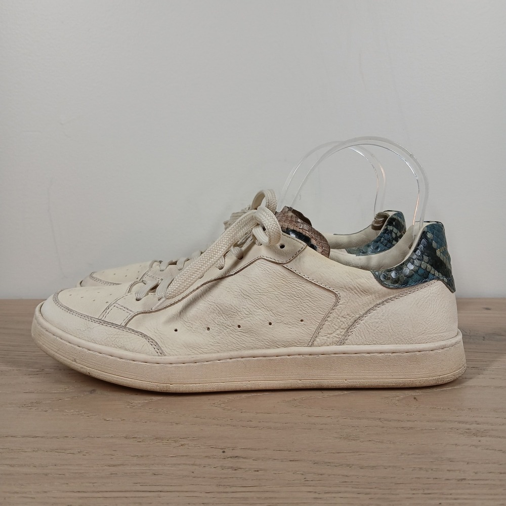 Officine Creative Sneakers Mens 7 White Leather Lace Up Low Top Designer